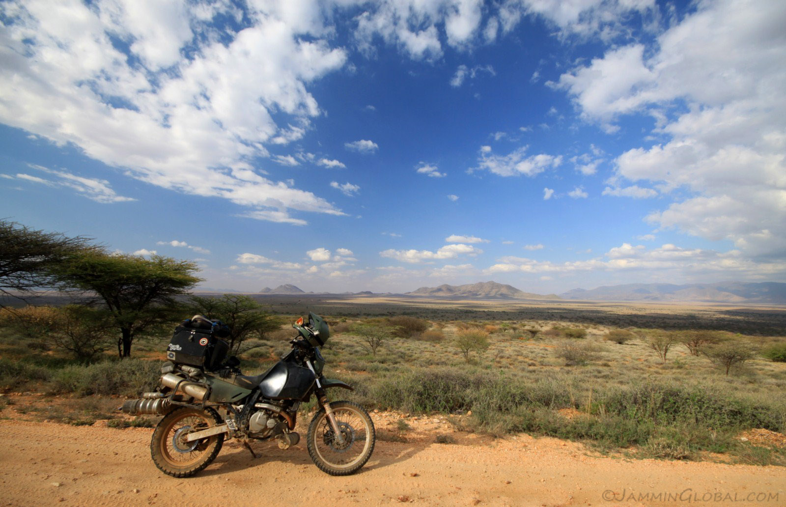 sanDRina riding the Lake Turkana Route in Kenya
