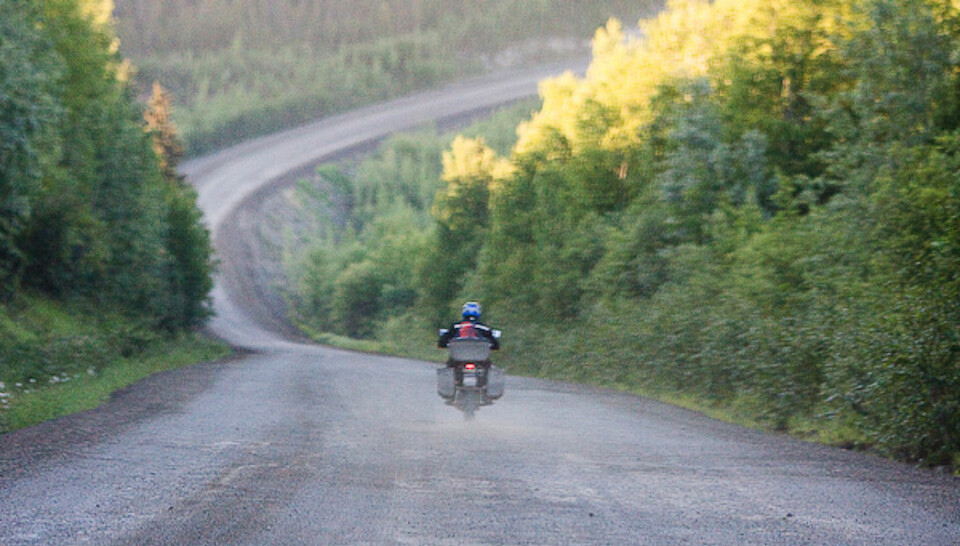Riding on the Dalton Highway in Alaska, 2008