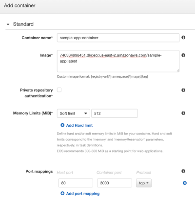 post node docker aws 25